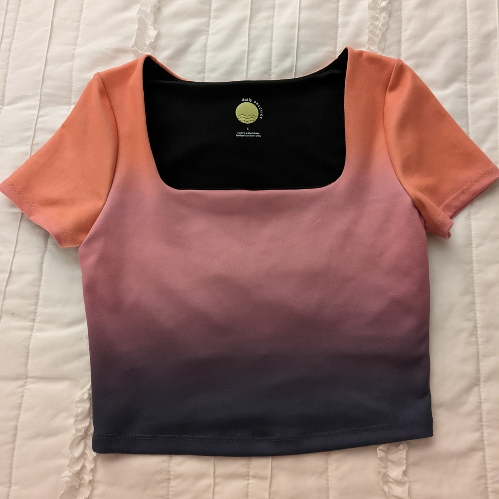Daily Practice Anthropologie Small Cropped Top W/ Shelf Bra